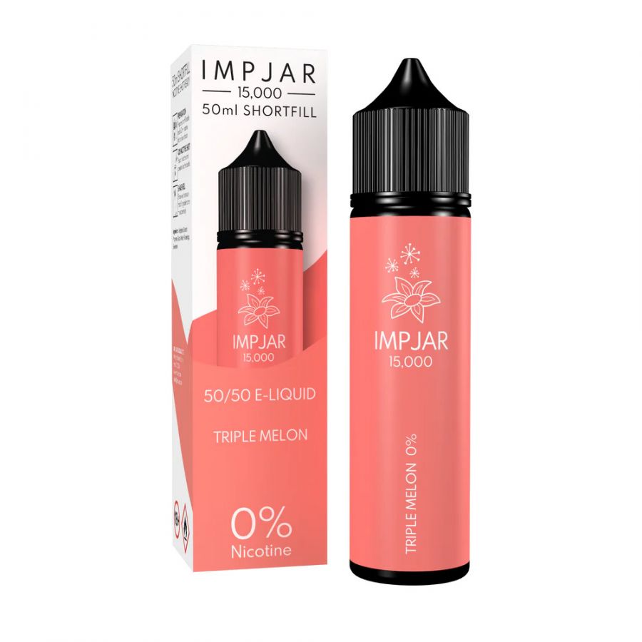 imp jar 15000 puff 50ml shortfill eliquid triple melon