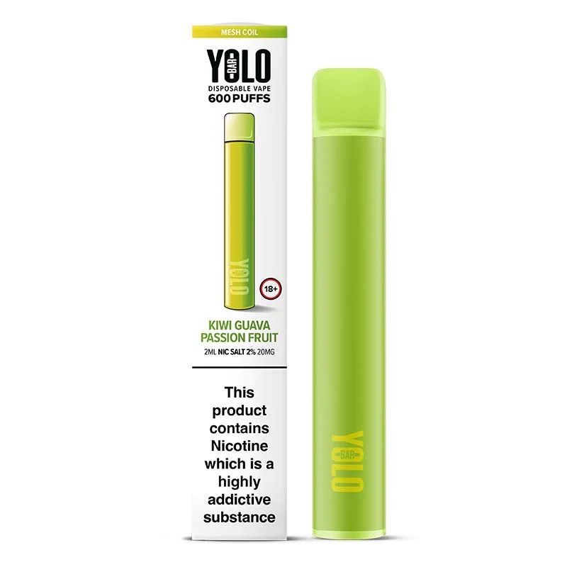 Kiwi Guava Passionfruit YOLO M600 Disposable Vape