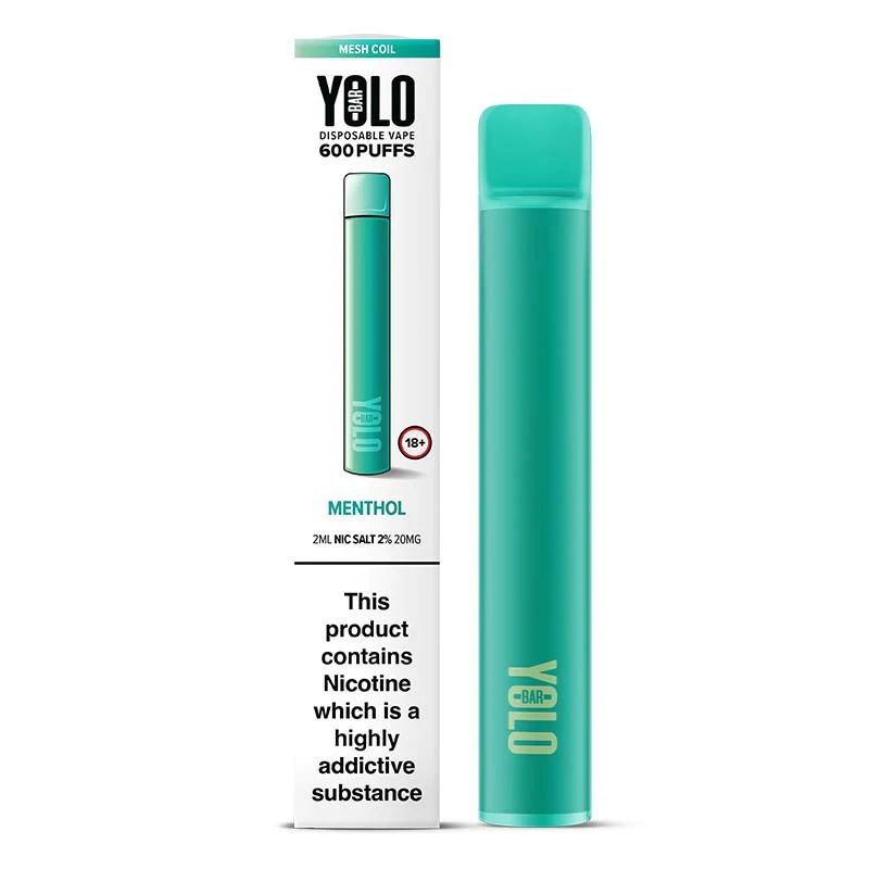 Menthol YOLO M600 Disposable Vape