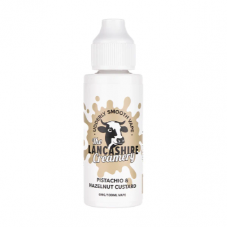 Pistachio & Hazelnut Custard Shortfill E-liquid by The Lancashire Creamery 100ml