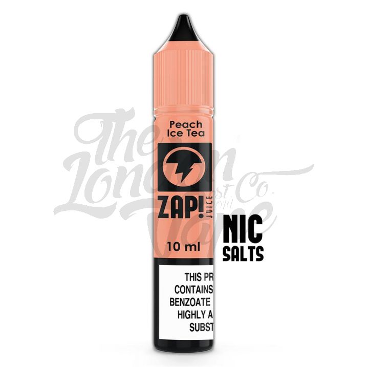 Zap Peach Ice Tea 10ml Nic Salt ELiquid