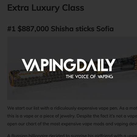 Top 5 Most Expensive Vape Mods In 2022